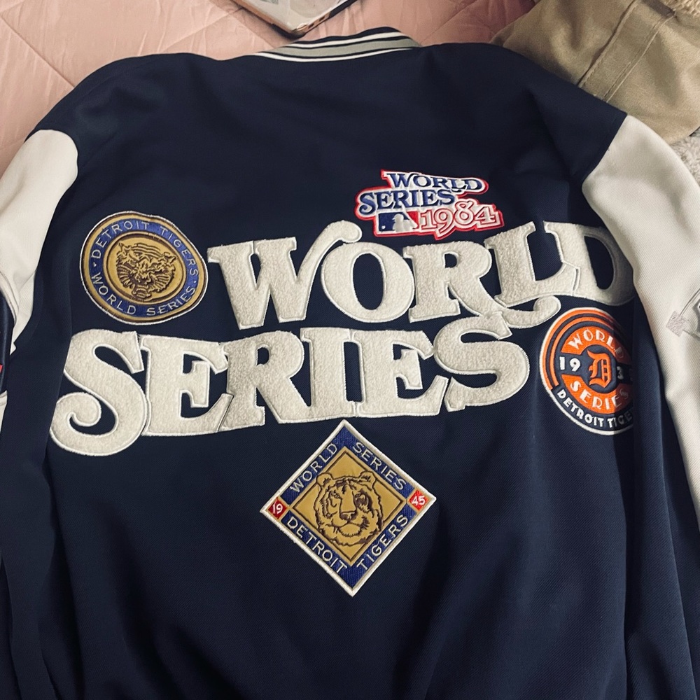 - Detroit Tigers exclusive world series letterman jacket